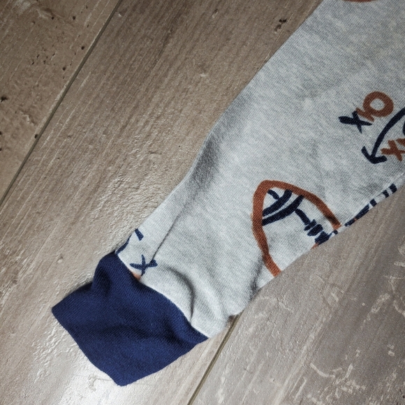 Carter's Baby Toddler Boy Size 18m 2pc Pajama Set Football Graphics EUC - Picture 11 of 14